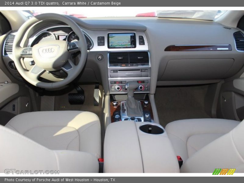 Carrara White / Cardamom Beige 2014 Audi Q7 3.0 TDI quattro