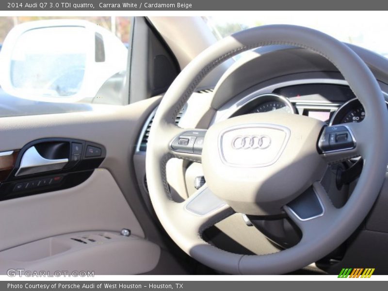 Carrara White / Cardamom Beige 2014 Audi Q7 3.0 TDI quattro