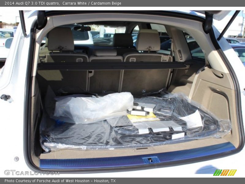 Carrara White / Cardamom Beige 2014 Audi Q7 3.0 TDI quattro