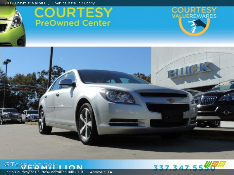 Silver Ice Metallic / Ebony 2012 Chevrolet Malibu LT