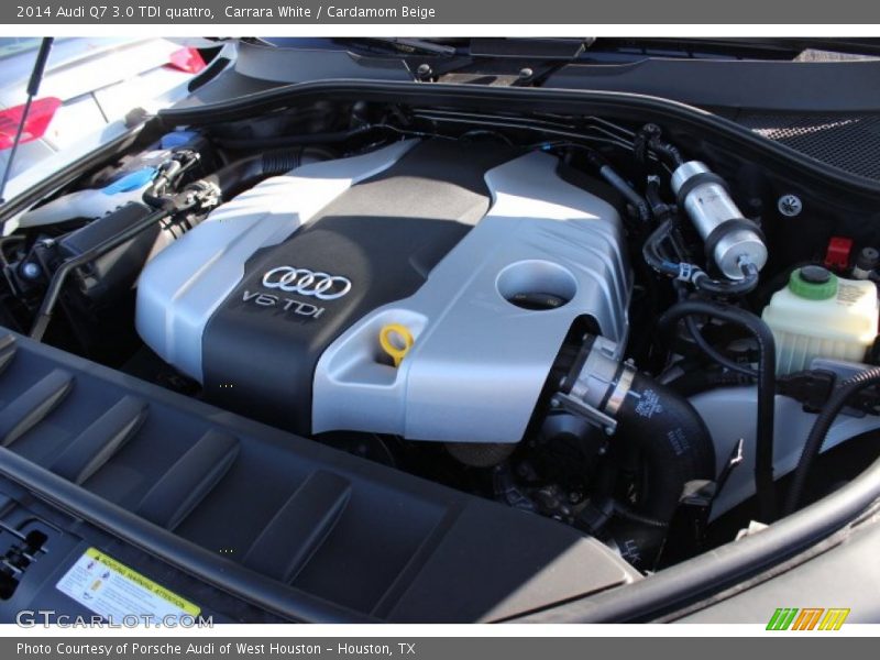 Carrara White / Cardamom Beige 2014 Audi Q7 3.0 TDI quattro