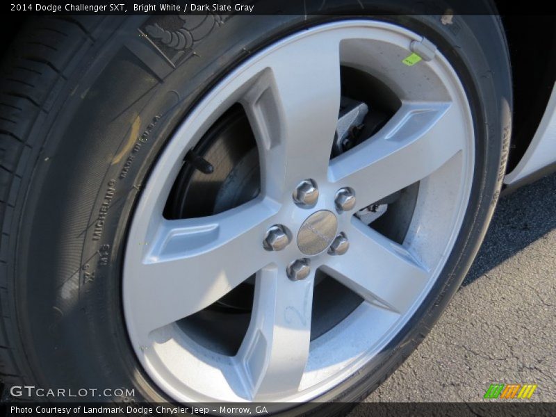Bright White / Dark Slate Gray 2014 Dodge Challenger SXT