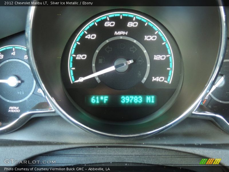 Silver Ice Metallic / Ebony 2012 Chevrolet Malibu LT
