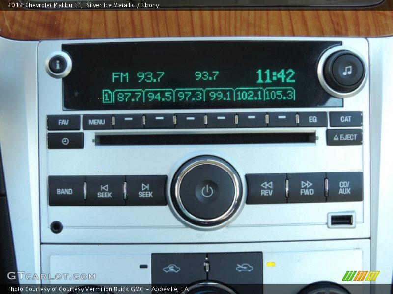 Silver Ice Metallic / Ebony 2012 Chevrolet Malibu LT