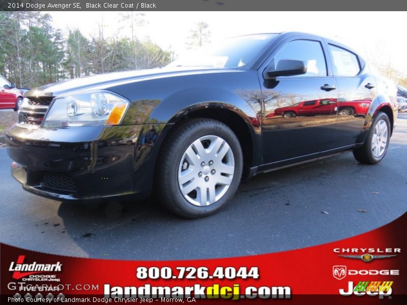 Black Clear Coat / Black 2014 Dodge Avenger SE
