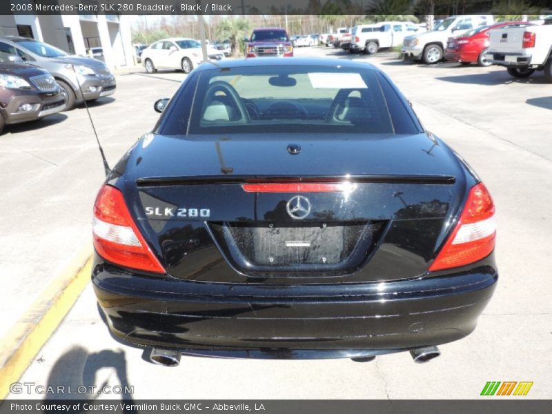 Black / Black 2008 Mercedes-Benz SLK 280 Roadster