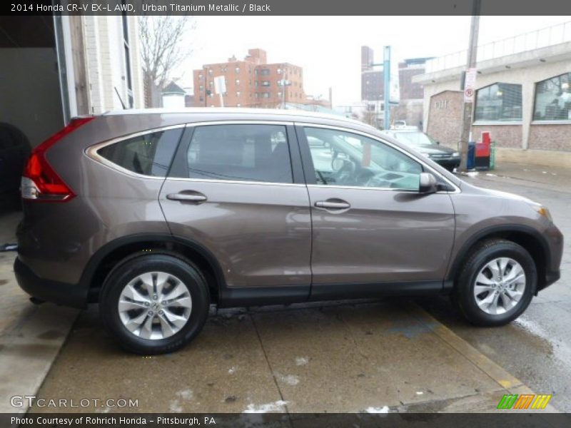 Urban Titanium Metallic / Black 2014 Honda CR-V EX-L AWD