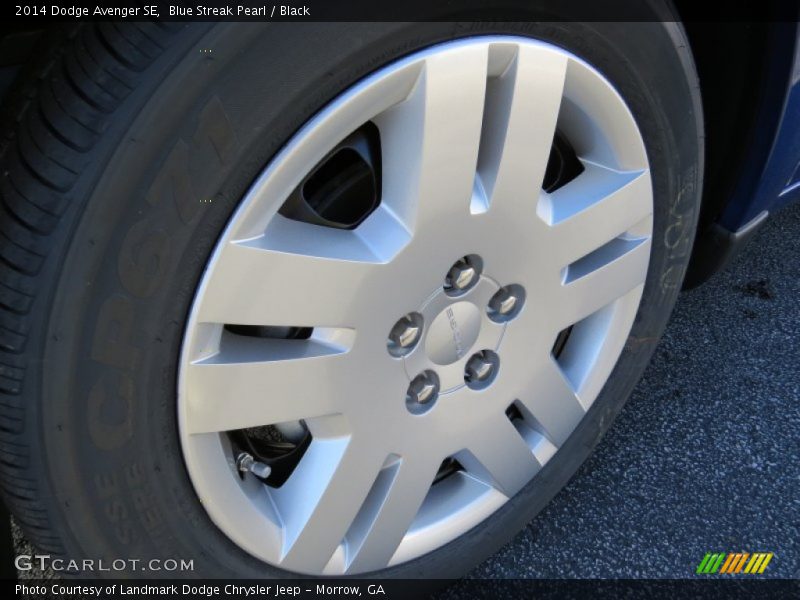 Blue Streak Pearl / Black 2014 Dodge Avenger SE