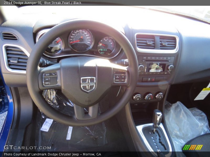 Blue Streak Pearl / Black 2014 Dodge Avenger SE
