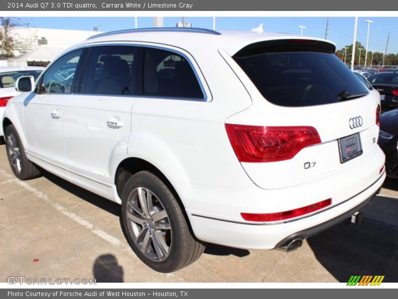 Carrara White / Limestone Gray 2014 Audi Q7 3.0 TDI quattro