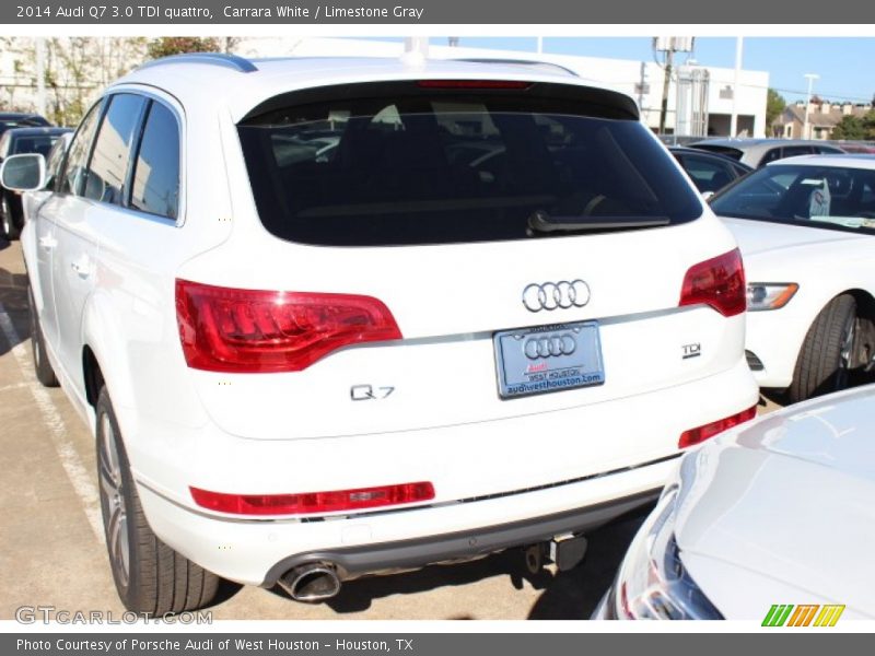 Carrara White / Limestone Gray 2014 Audi Q7 3.0 TDI quattro