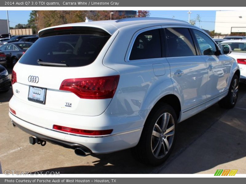 Carrara White / Limestone Gray 2014 Audi Q7 3.0 TDI quattro