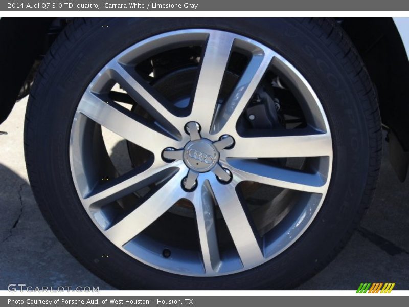 Carrara White / Limestone Gray 2014 Audi Q7 3.0 TDI quattro