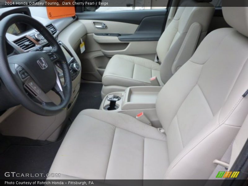 Front Seat of 2014 Odyssey Touring