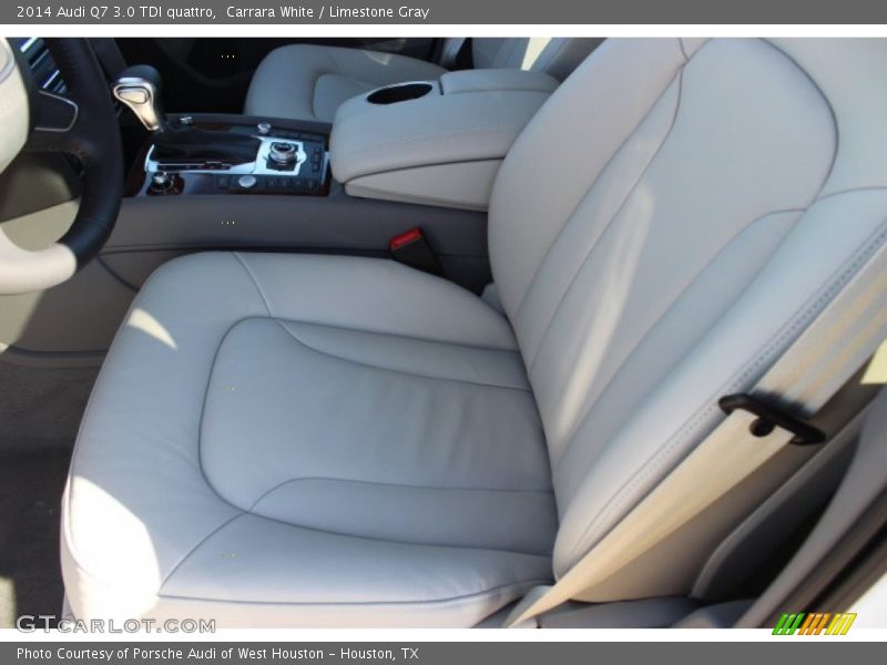 Carrara White / Limestone Gray 2014 Audi Q7 3.0 TDI quattro