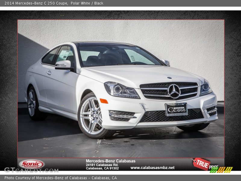 Polar White / Black 2014 Mercedes-Benz C 250 Coupe
