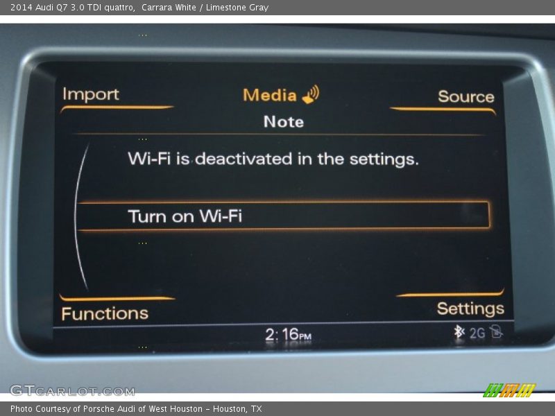 Carrara White / Limestone Gray 2014 Audi Q7 3.0 TDI quattro