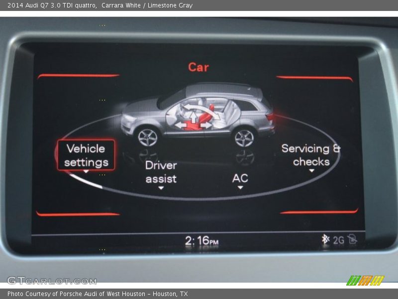 Carrara White / Limestone Gray 2014 Audi Q7 3.0 TDI quattro