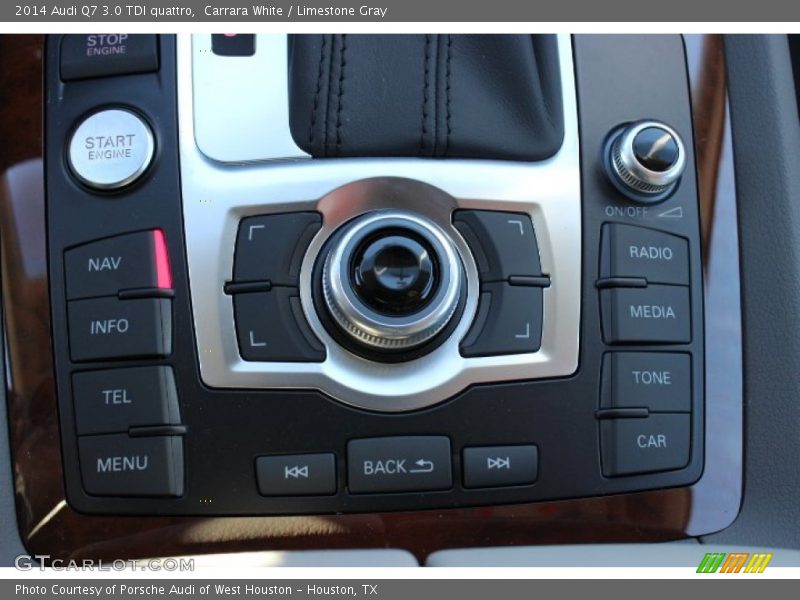 Carrara White / Limestone Gray 2014 Audi Q7 3.0 TDI quattro