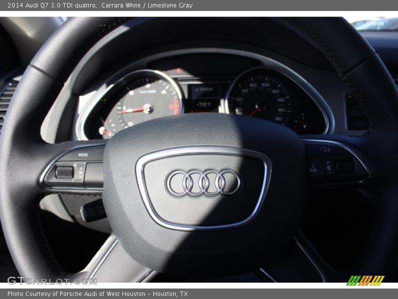 Carrara White / Limestone Gray 2014 Audi Q7 3.0 TDI quattro