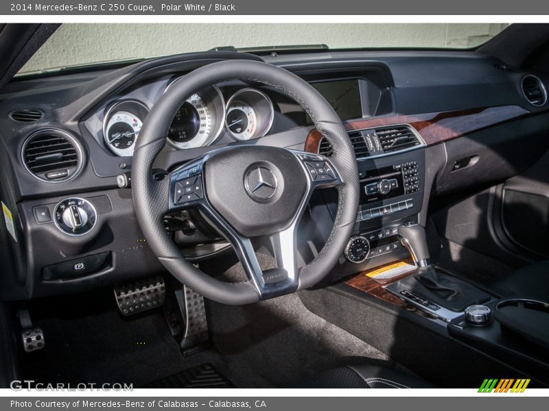 Polar White / Black 2014 Mercedes-Benz C 250 Coupe