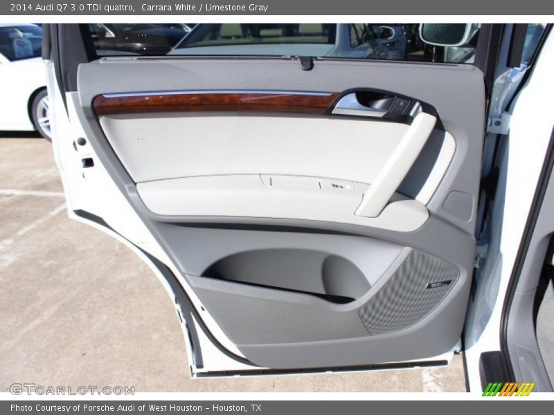 Carrara White / Limestone Gray 2014 Audi Q7 3.0 TDI quattro
