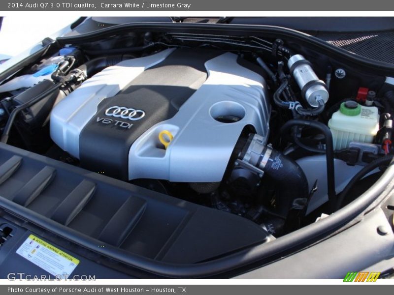 Carrara White / Limestone Gray 2014 Audi Q7 3.0 TDI quattro