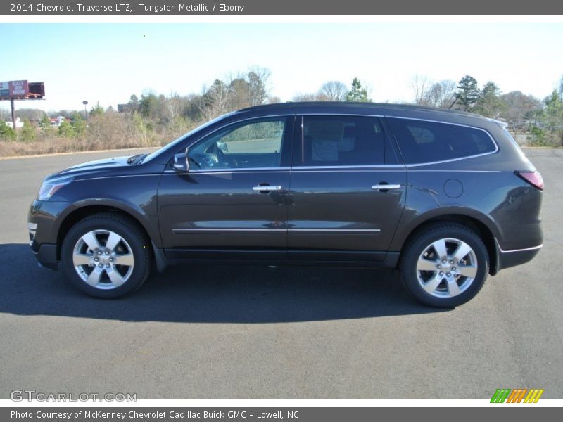 Tungsten Metallic / Ebony 2014 Chevrolet Traverse LTZ
