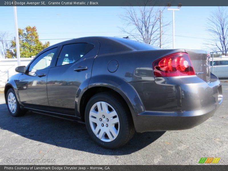 Granite Crystal Metallic / Black 2014 Dodge Avenger SE
