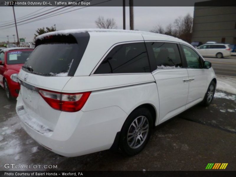 Taffeta White / Beige 2012 Honda Odyssey EX-L