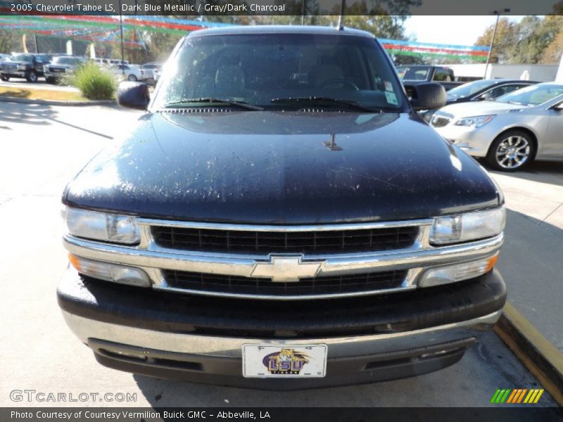 Dark Blue Metallic / Gray/Dark Charcoal 2005 Chevrolet Tahoe LS