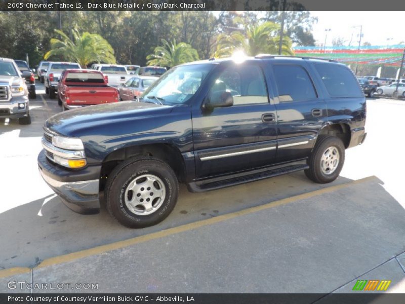 Dark Blue Metallic / Gray/Dark Charcoal 2005 Chevrolet Tahoe LS