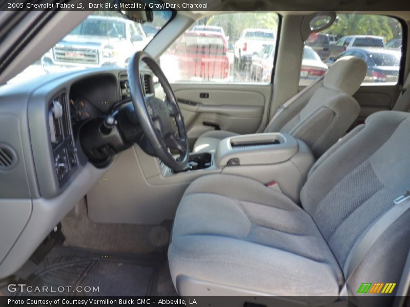 Dark Blue Metallic / Gray/Dark Charcoal 2005 Chevrolet Tahoe LS
