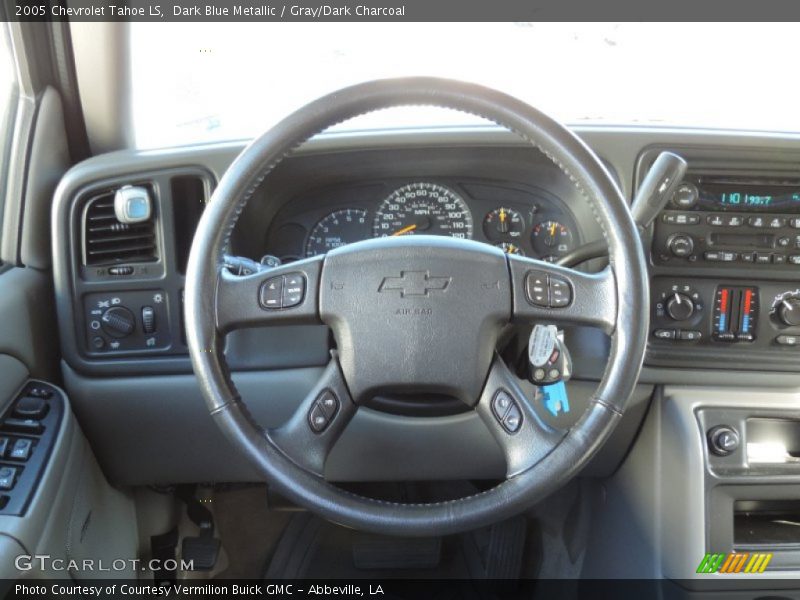 Dark Blue Metallic / Gray/Dark Charcoal 2005 Chevrolet Tahoe LS