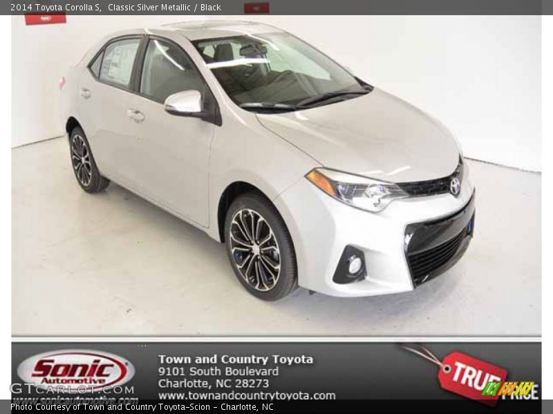 Classic Silver Metallic / Black 2014 Toyota Corolla S