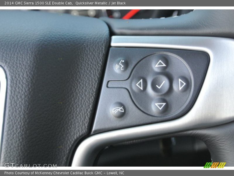 Quicksilver Metallic / Jet Black 2014 GMC Sierra 1500 SLE Double Cab