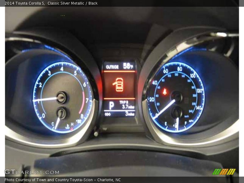 Classic Silver Metallic / Black 2014 Toyota Corolla S