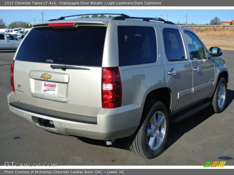 Champagne Silver Metallic / Light Cashmere/Dark Cashmere 2013 Chevrolet Tahoe LT 4x4