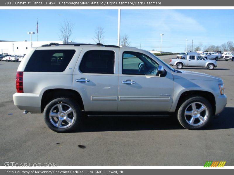 Champagne Silver Metallic / Light Cashmere/Dark Cashmere 2013 Chevrolet Tahoe LT 4x4