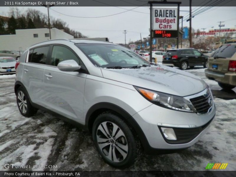 Bright Silver / Black 2011 Kia Sportage EX