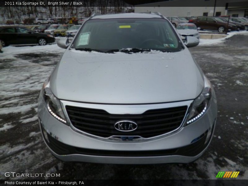 Bright Silver / Black 2011 Kia Sportage EX
