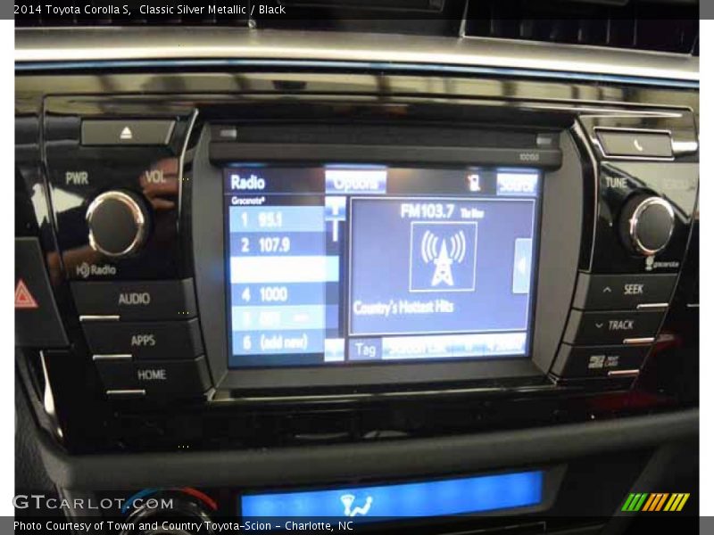 Classic Silver Metallic / Black 2014 Toyota Corolla S
