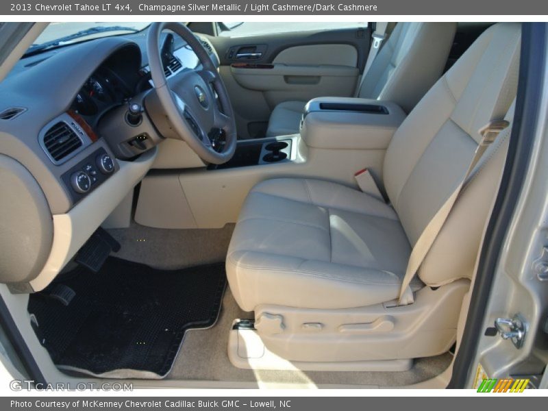 Champagne Silver Metallic / Light Cashmere/Dark Cashmere 2013 Chevrolet Tahoe LT 4x4