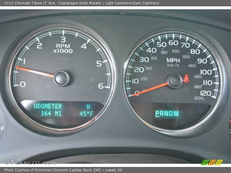 Champagne Silver Metallic / Light Cashmere/Dark Cashmere 2013 Chevrolet Tahoe LT 4x4