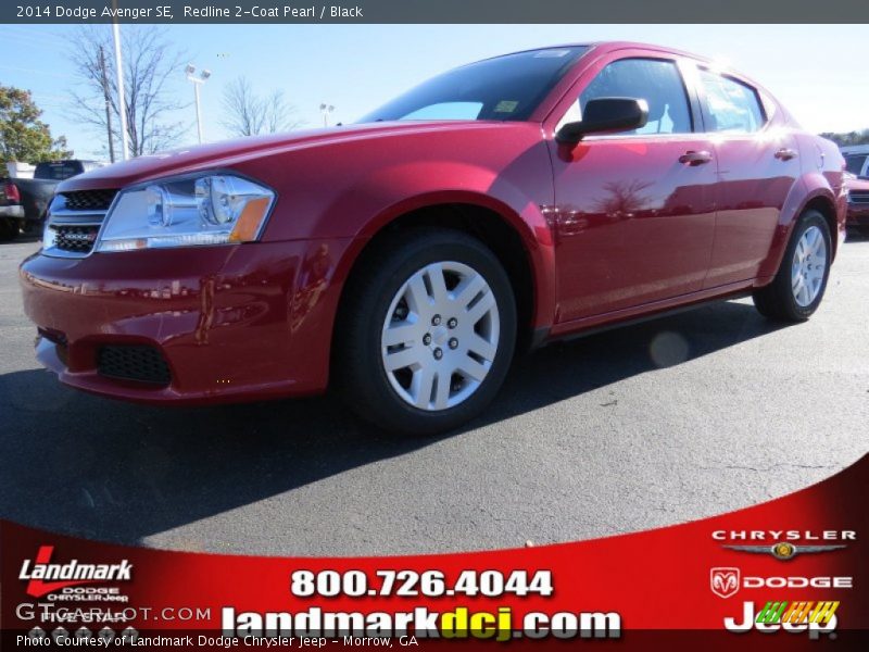 Redline 2-Coat Pearl / Black 2014 Dodge Avenger SE