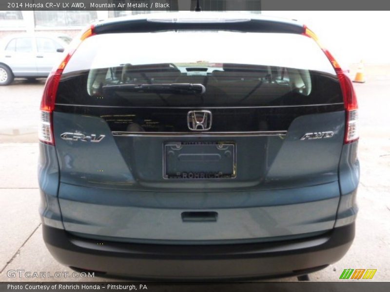 Mountain Air Metallic / Black 2014 Honda CR-V LX AWD