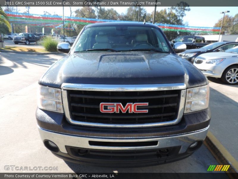 Storm Gray Metallic / Dark Titanium/Light Titanium 2011 GMC Sierra 1500 SLE Crew Cab