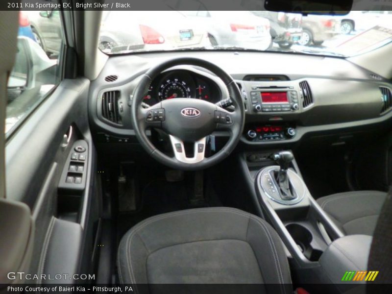 Bright Silver / Black 2011 Kia Sportage EX