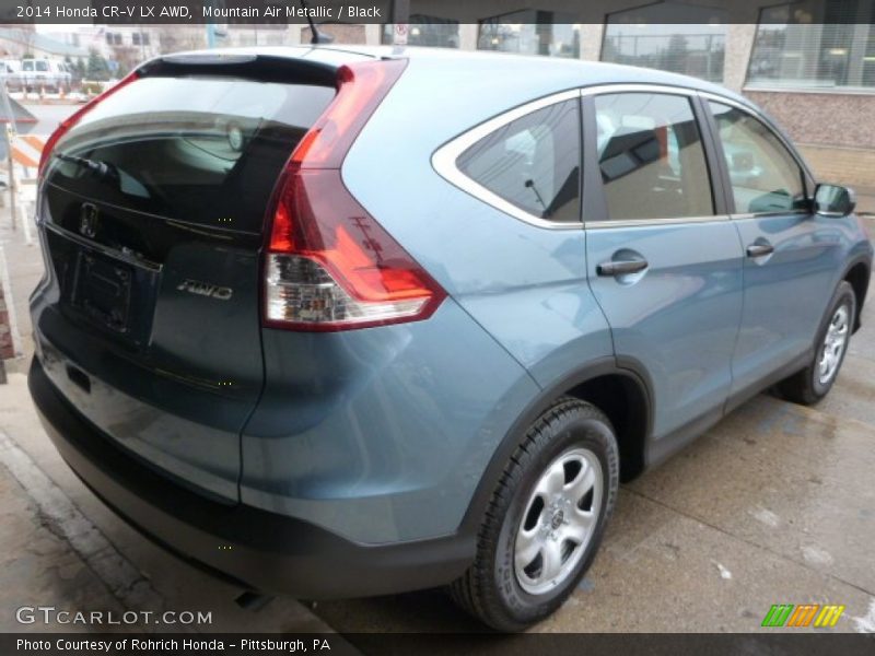 Mountain Air Metallic / Black 2014 Honda CR-V LX AWD