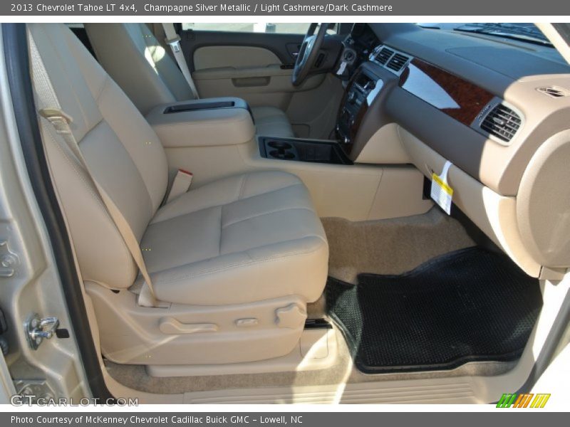Champagne Silver Metallic / Light Cashmere/Dark Cashmere 2013 Chevrolet Tahoe LT 4x4